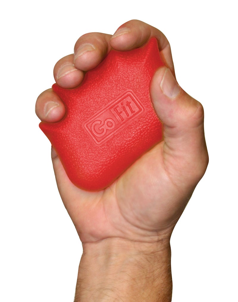 GoFit Strengthening Gel Hand Grip - Firm Resistance,Red - Image 2